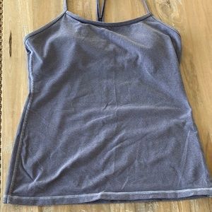 Lululemon purple workout top with build in bra